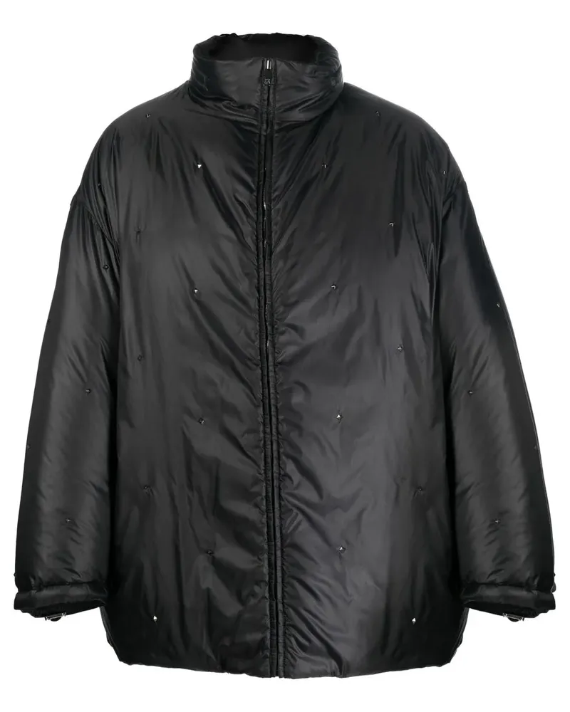 Valentino Garavani Wendbare Rockstud Daunenjacke - Schwarz Schwarz