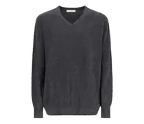 Pullover mit V-Ausschnitt - Grau