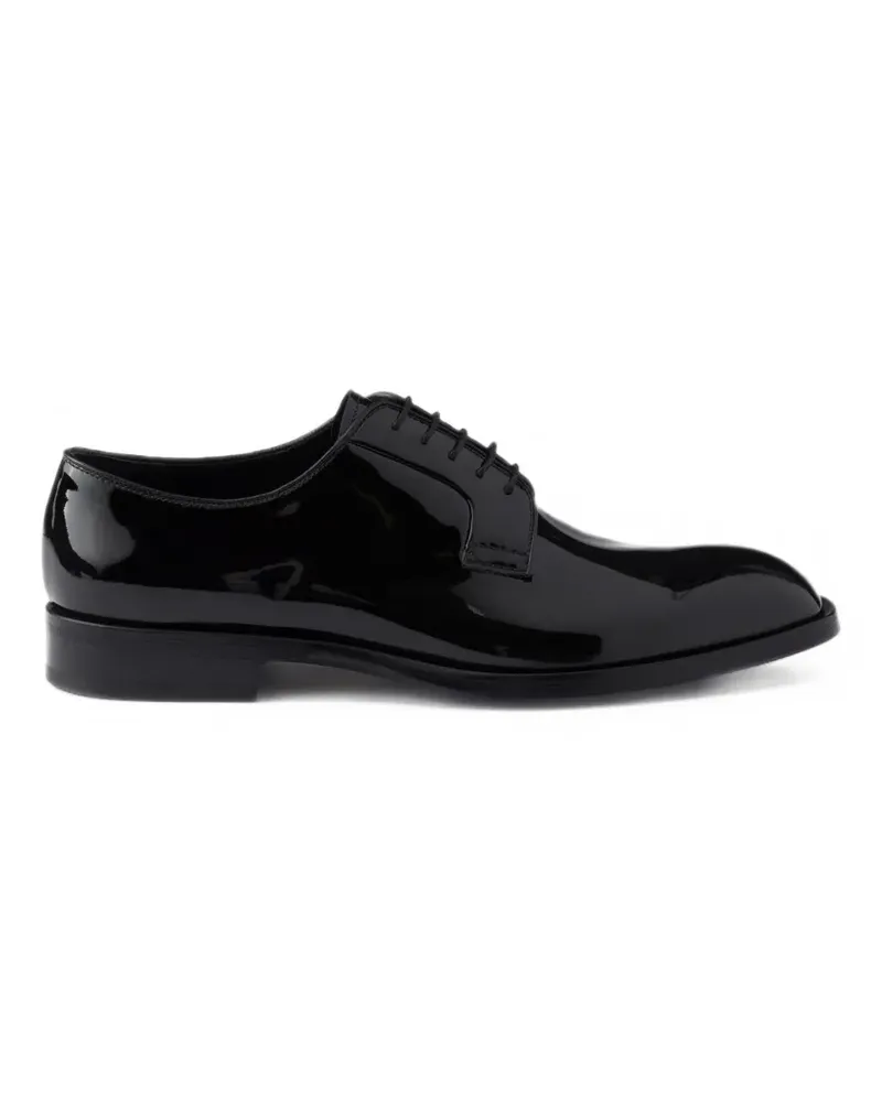 Prada Derby-Schuhe aus Lackleder - Schwarz Schwarz