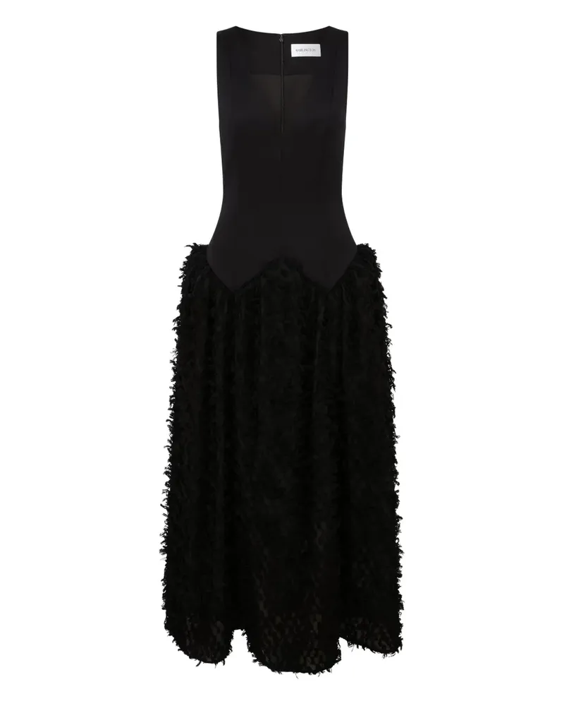 16ARLINGTON Tonye Midikleid - Schwarz Schwarz