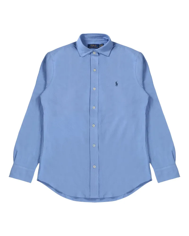 Ralph Lauren Hemd mit Polo Pony-Stickerei - Blau Blau