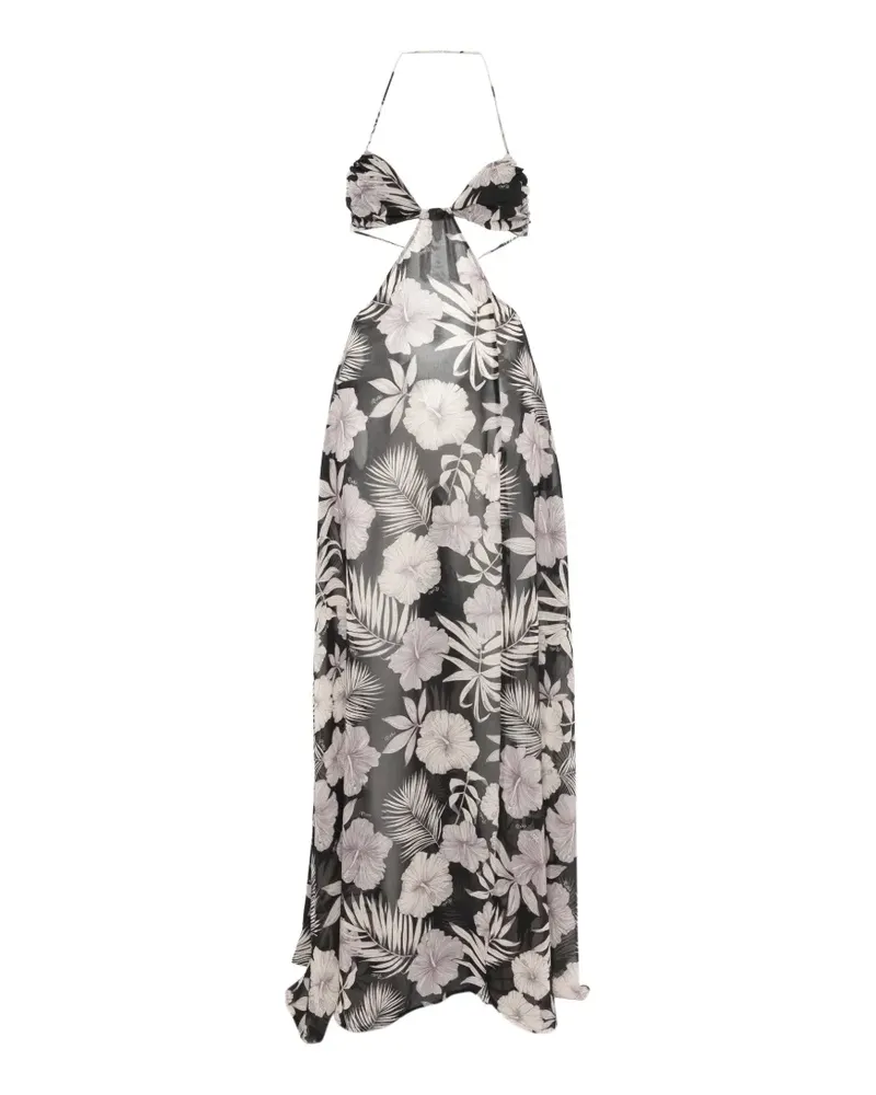 Pinko Kermesse floral-print maxi dress - Schwarz Schwarz