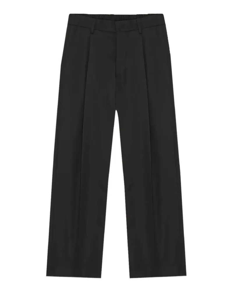 NN 07 Lay pleated trousers - Schwarz Schwarz