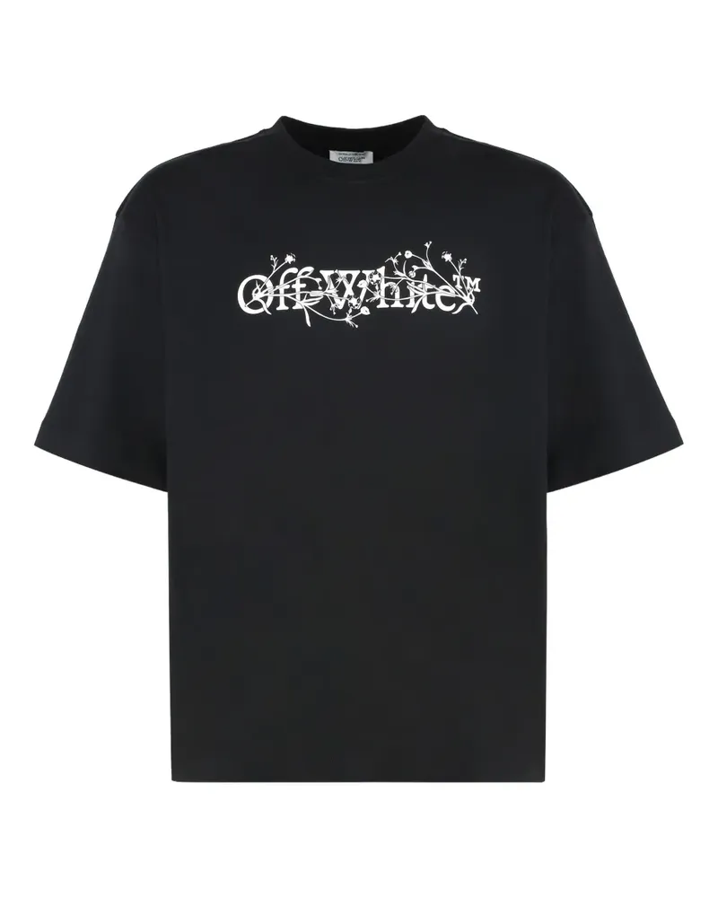 OFF-WHITE T-Shirt mit rundem Ausschnitt - Schwarz Schwarz