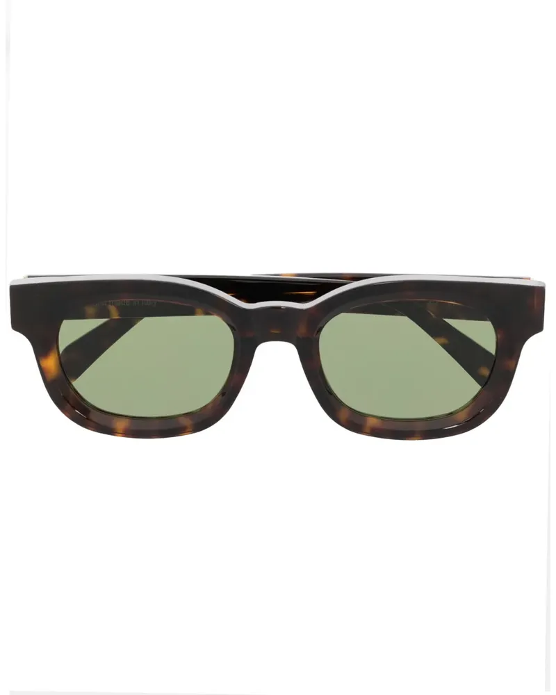 RETROSUPERFUTURE Sonnenbrille mit eckigem Gestell - Braun Braun
