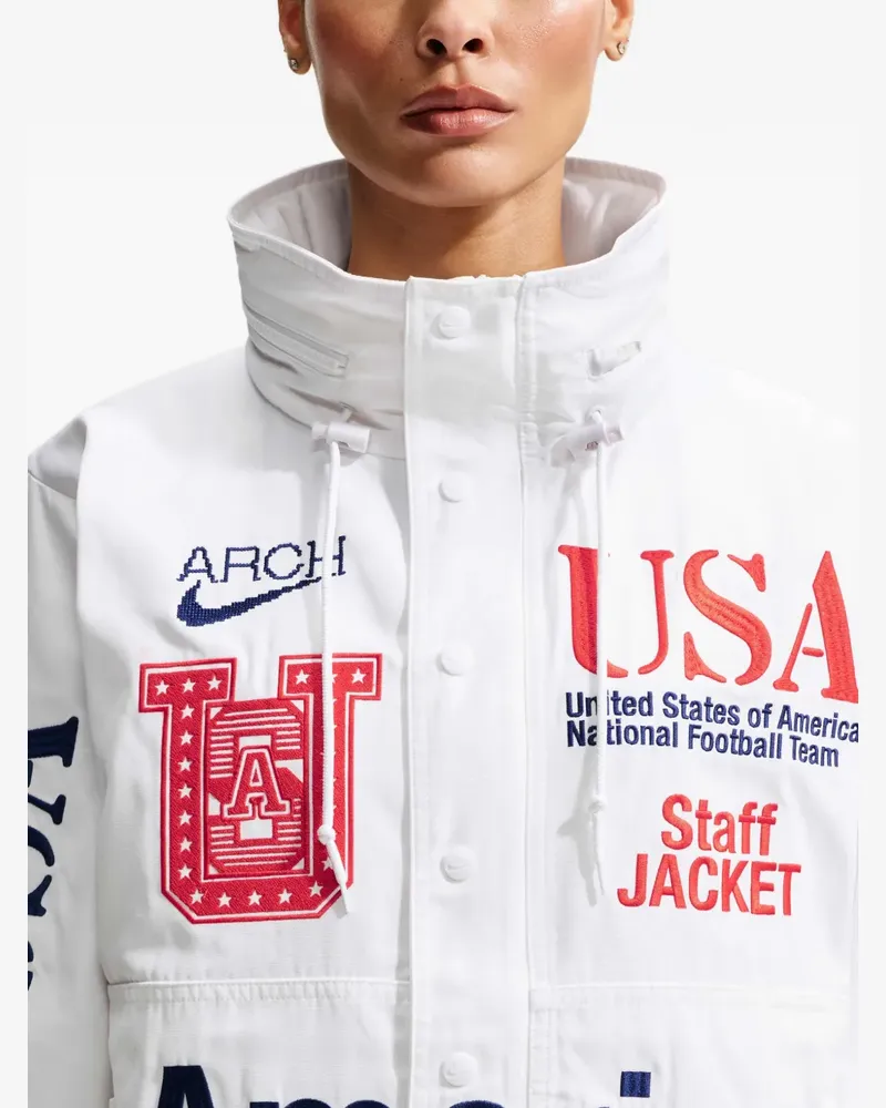 Nike x V.A.A. Jacke mit Logo - Weiß Weiß