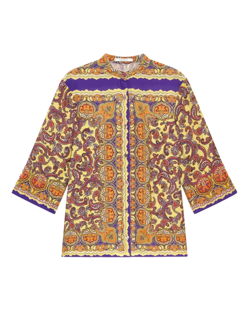 Maliparmi Sunset Paisley shirt - Gelb Gelb