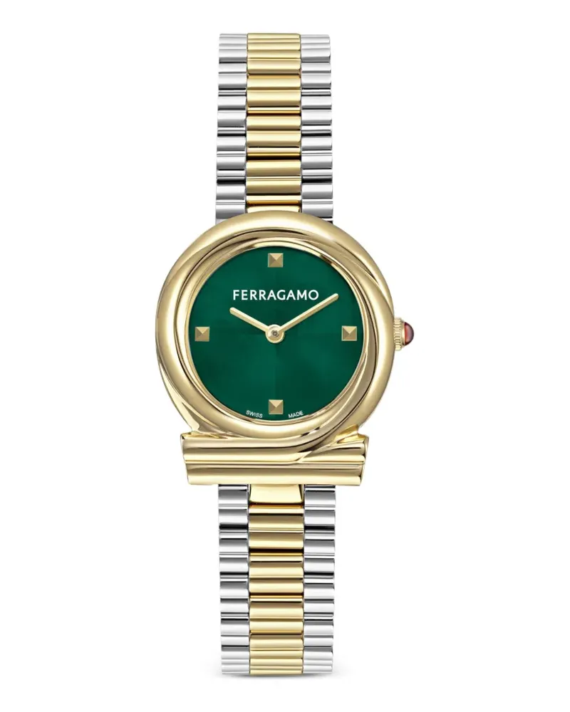 Ferragamo Gancini Twisted 28mm watch - Grün Grün
