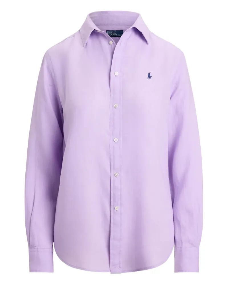 Ralph Lauren Hemd mit Logo-Stickerei - Violett Violett