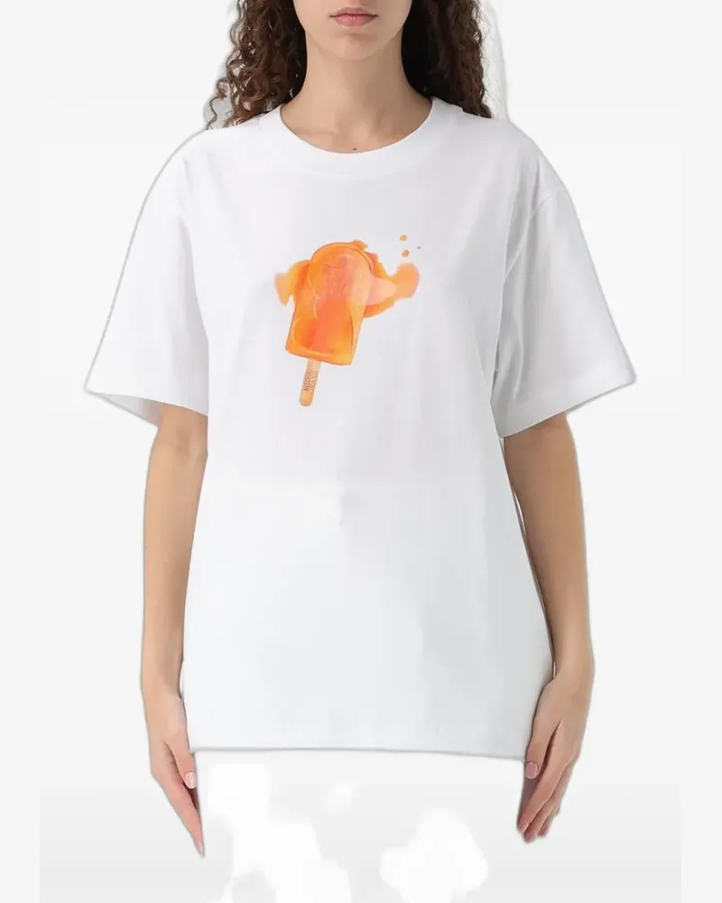 Moschino graphic-print T-shirt - Weiß Weiß