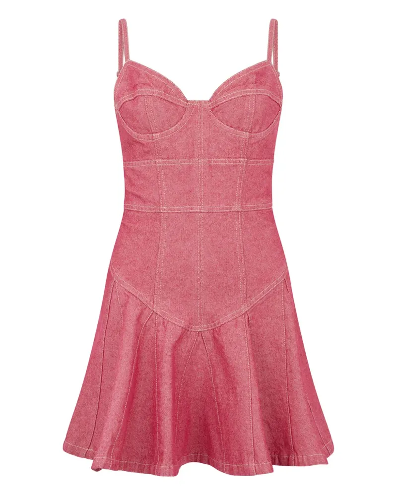 Dsquared2 Flouncy Kleid mit Reißverschluss - Rosa Rosa