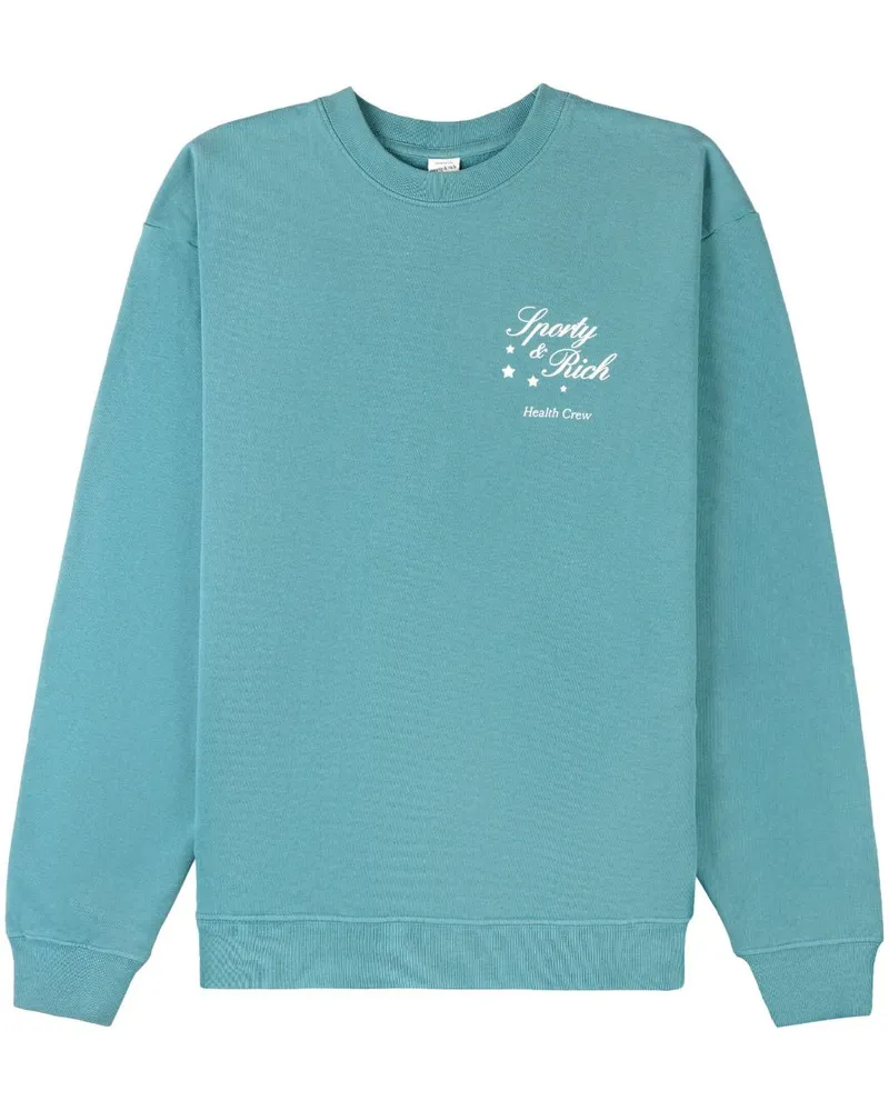 SPORTY & RICH Stars Health Sweatshirt - Grün Grün