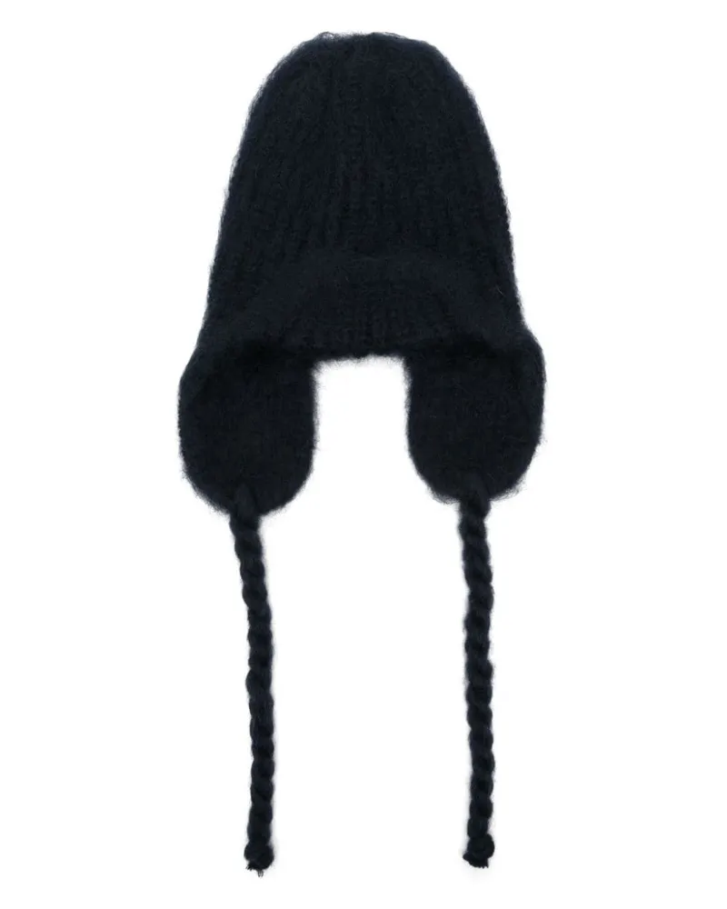 forte_forte Trapper-Beanie Blau