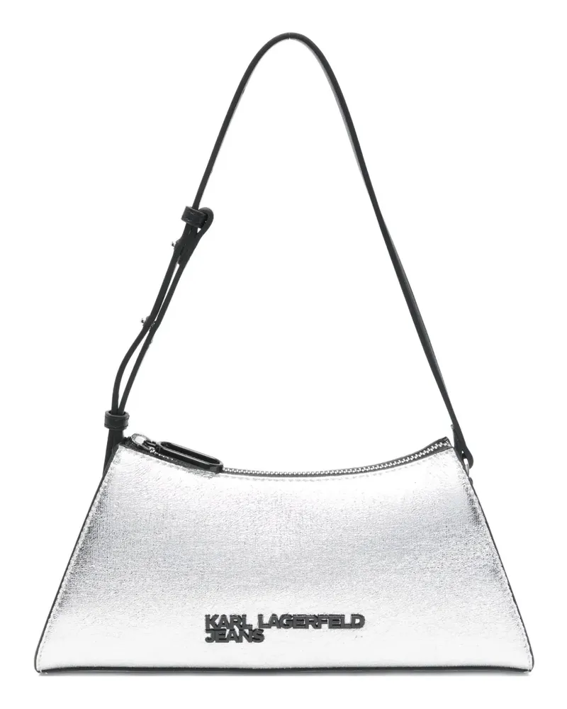 Karl Lagerfeld zipped shoulder bag - Silber Silber
