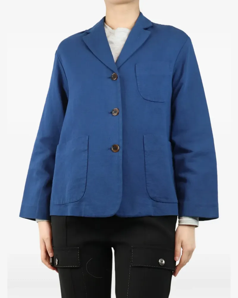 KILTIE button-up chore jacket - Blau Blau