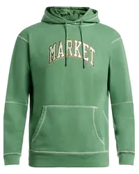 Market Hoodie mit Kontrastnähten Grün