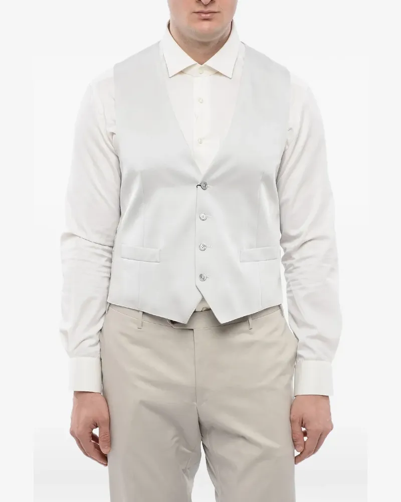 Corneliani single-breasted martingale waistcoat - Grau Grau
