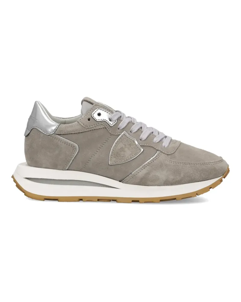 Philippe Model Tropez Haute Sneakers mit Metallic-Fersenkappe - Grau Grau