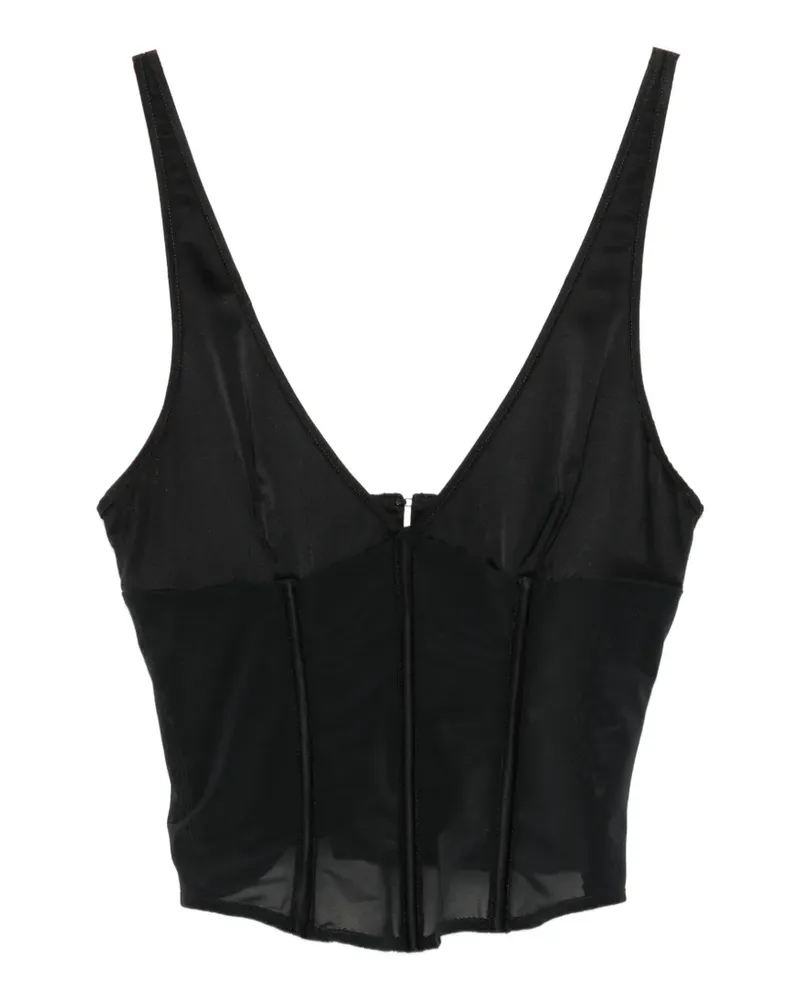 Kiki De Montparnasse Klassisches Corsage-Top - Schwarz Schwarz