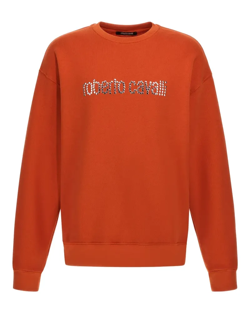Roberto Cavalli logo-lettering sweatshirt - Orange Orange