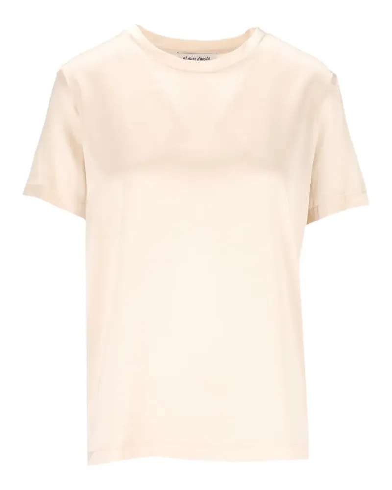 Al Duca D’Aosta 1902 satin-finish T-shirt - Nude Nude
