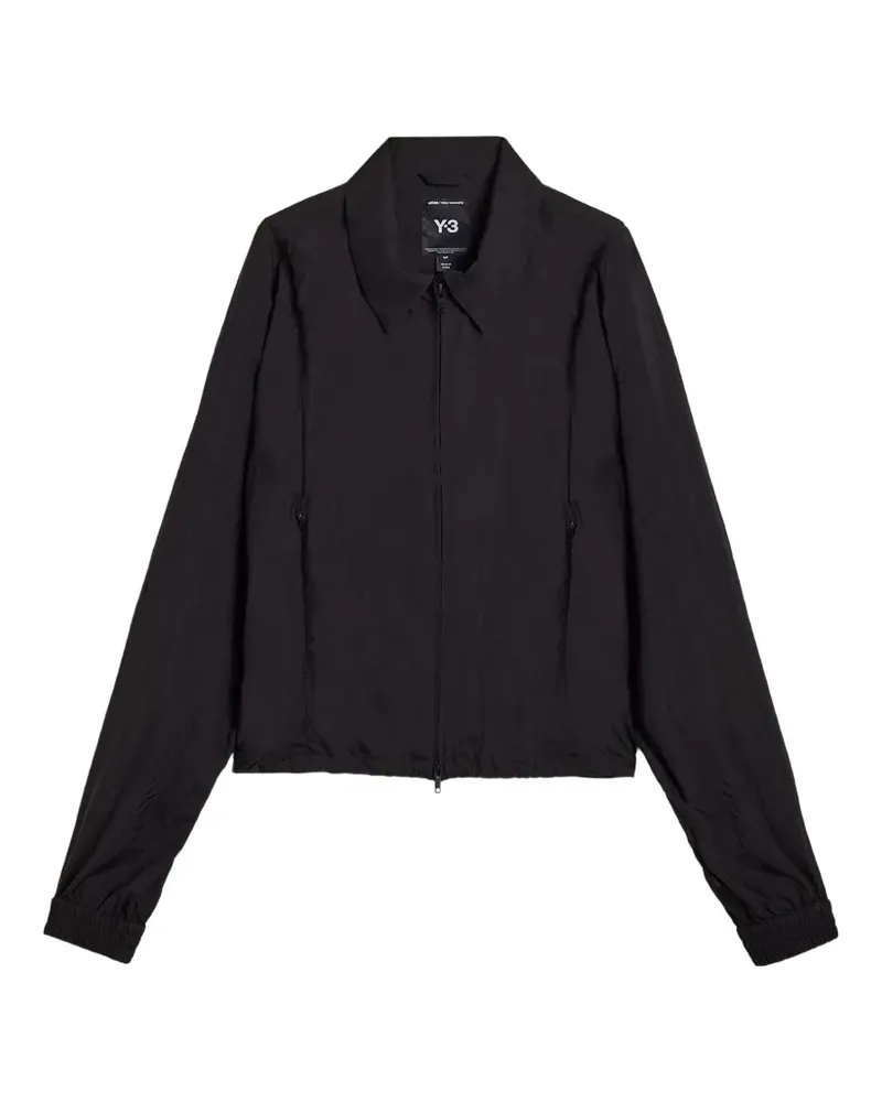 Y-3 collared zip jacket - Schwarz Schwarz