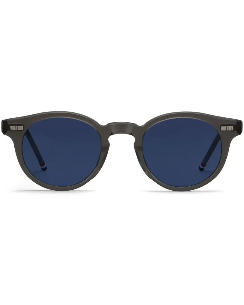 Thom Browne Sonnenbrille mit Panto-Gestell - Grau Grau