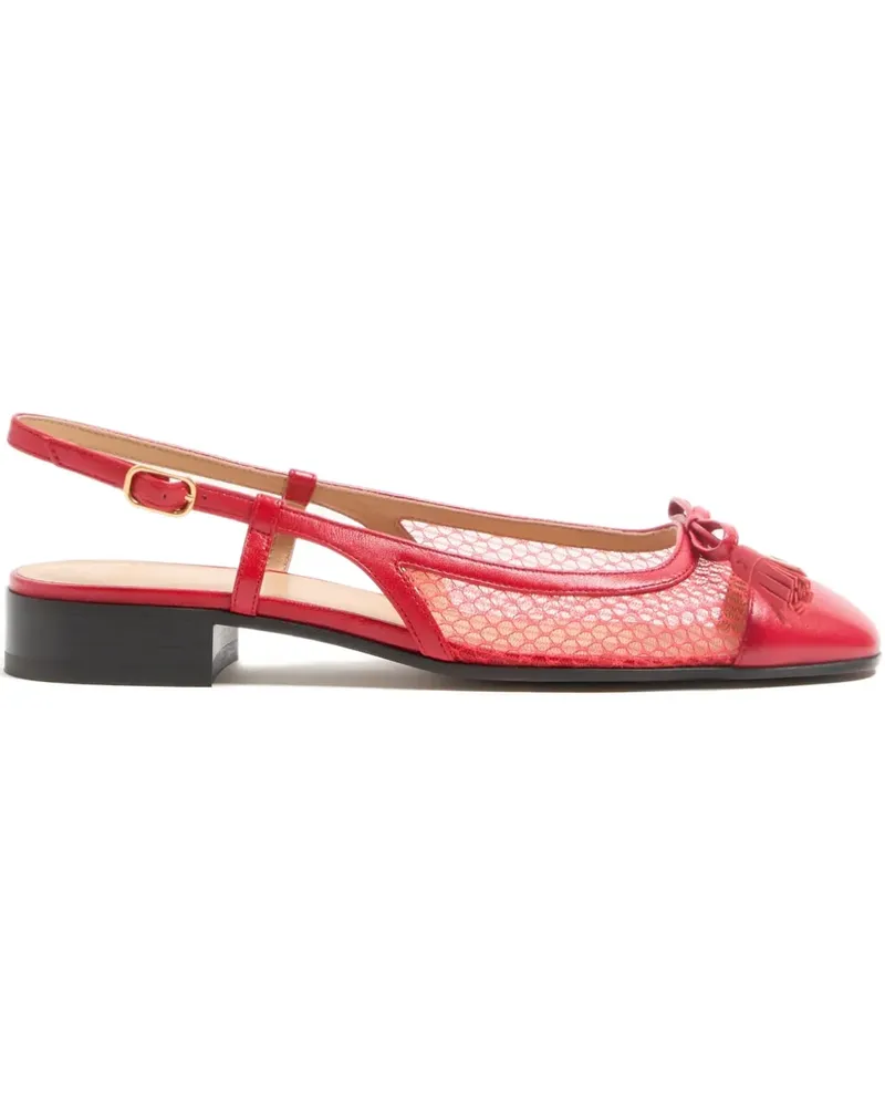 Valentino Garavani Valet du Roi Slingback-Ballerinas - Rot Rot