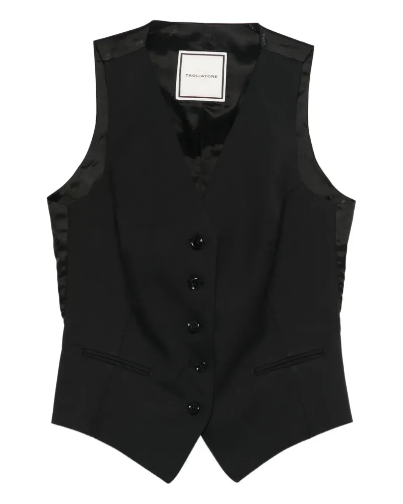 Tagliatore Giselle Weste - Schwarz Schwarz