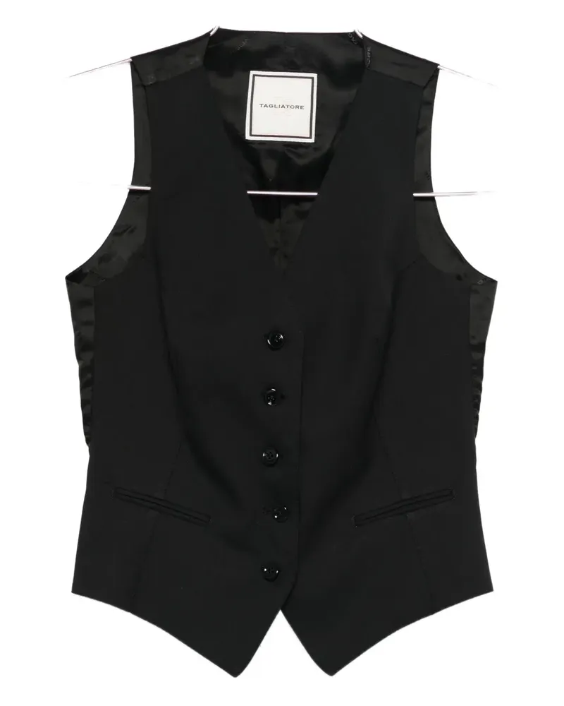 Tagliatore Giselle Weste - Schwarz Schwarz