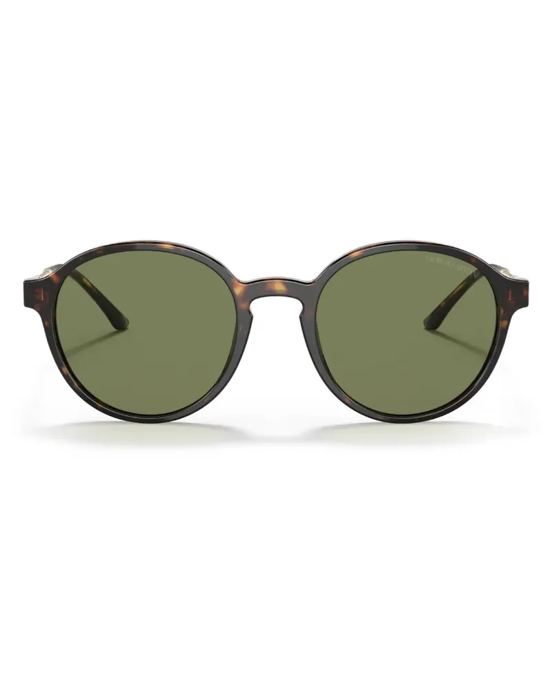 Giorgio Armani Runde Sonnenbrille im Panto-Design - Grün Grün
