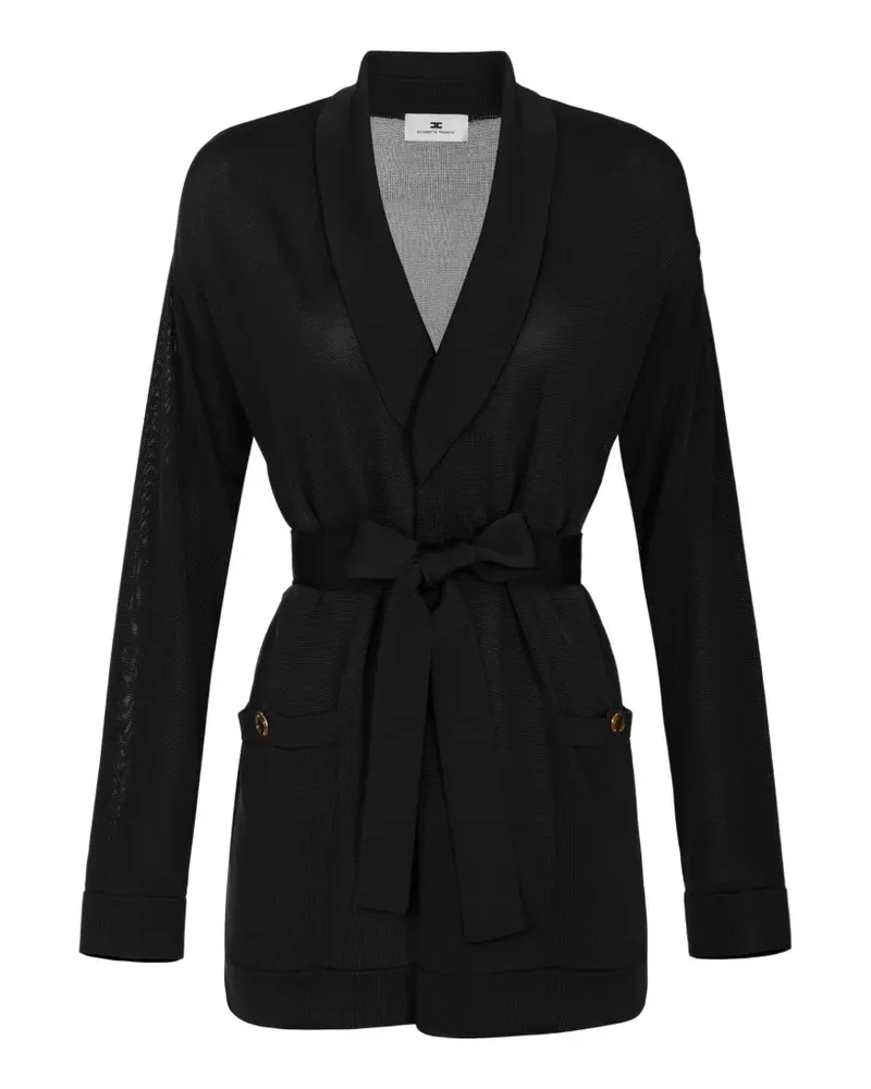 Elisabetta Franchi Cardigan aus Viskosegarn - Schwarz Schwarz