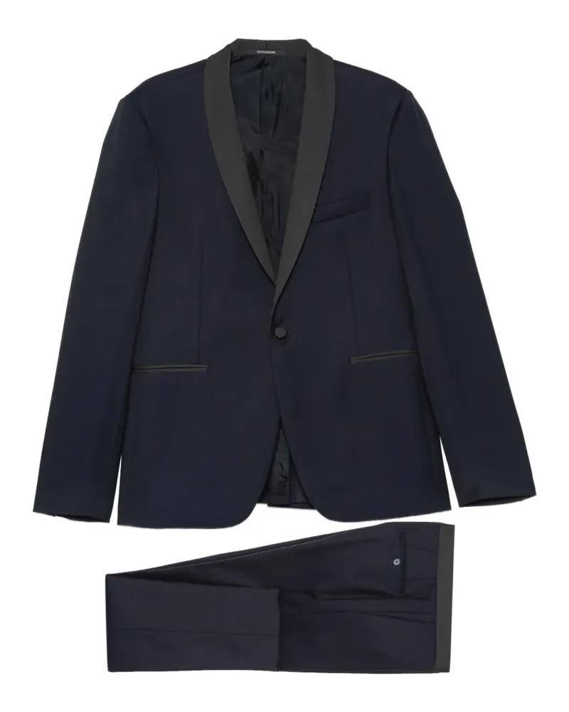 Tagliatore Anzug mit Schalrevers - Blau Blau