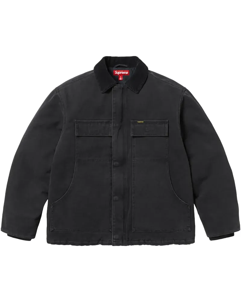 Supreme Being Old English Jacke - Schwarz Schwarz