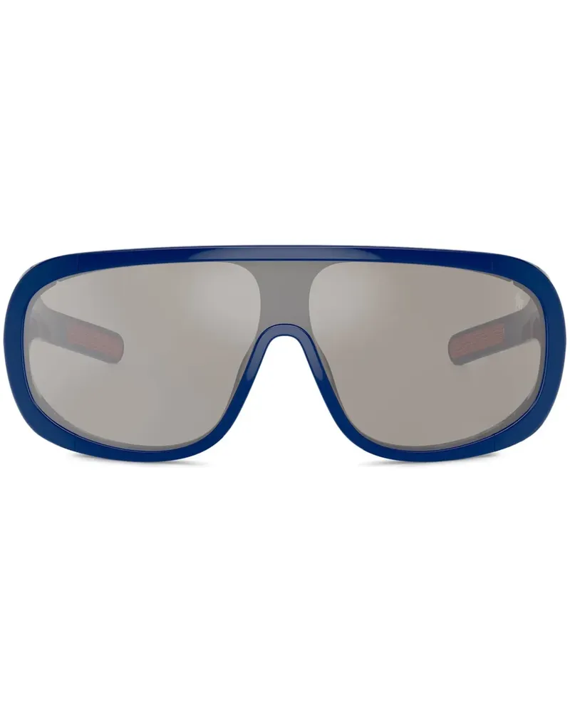Ralph Lauren Sonnenbrille mit Shield-Gestell - Blau Blau