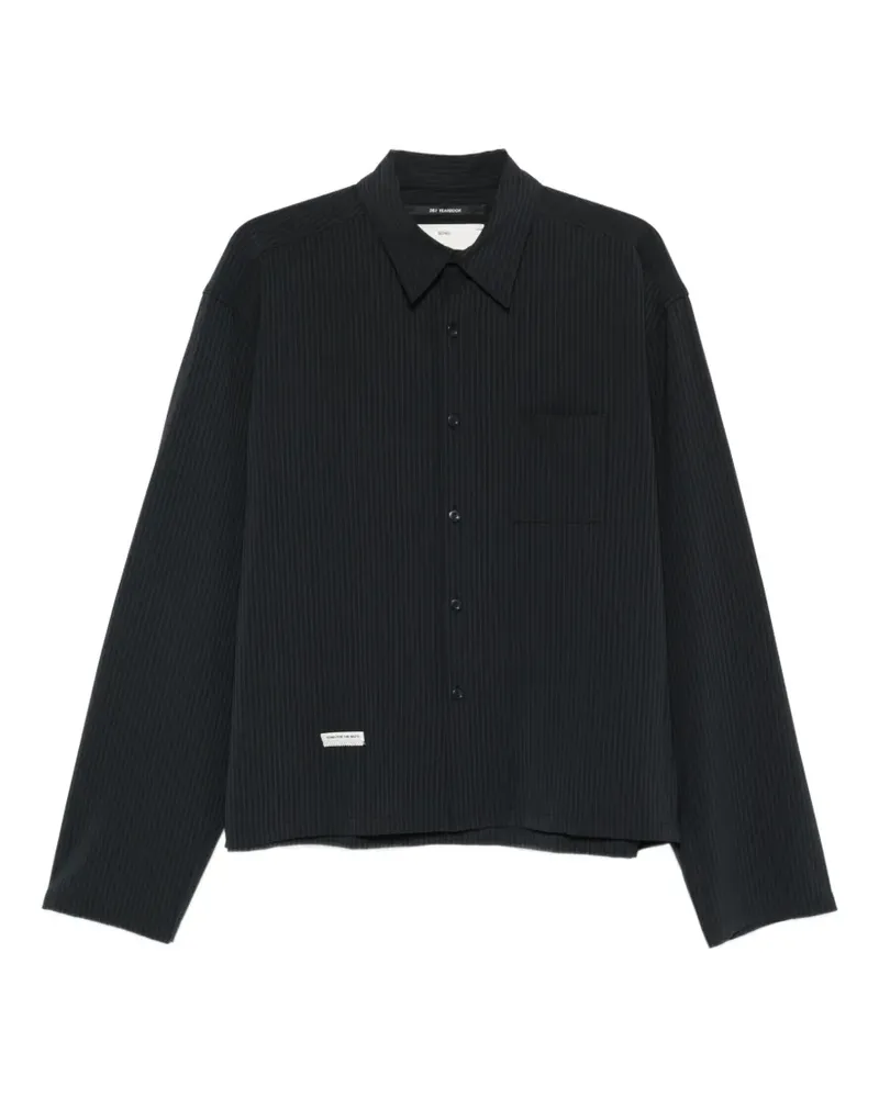 Song For The Mute pinstripe chest-pocket shirt - Blau Blau