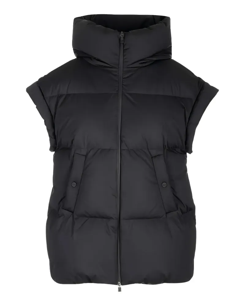 Herno high-neck hooded jacket - Schwarz Schwarz