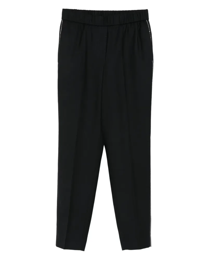Peserico Hose mit Streifen - Schwarz Schwarz