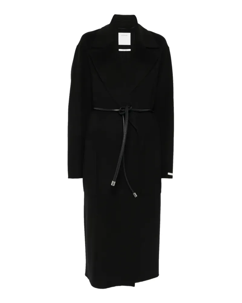 SPORTMAX Zannata belted notch-lapel coat - Schwarz Schwarz