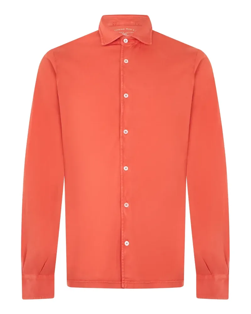 Fedeli long-sleeve button-up shirt - Orange Orange