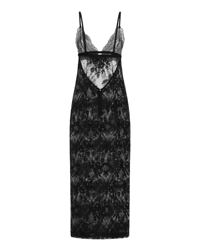 Dolce & Gabbana Kleid mit Spitze - Schwarz Schwarz