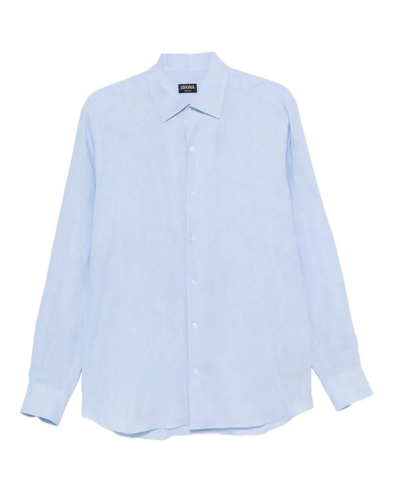Ermenegildo Zegna long-sleeve button-down shirt - Blau Blau