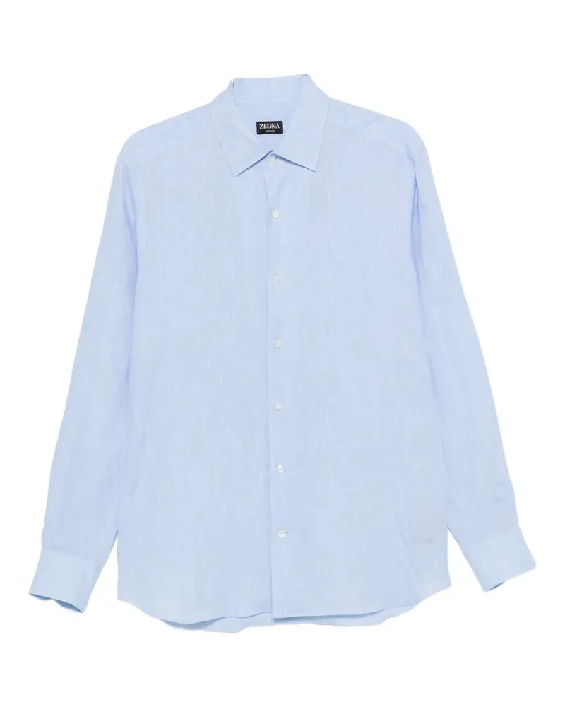 Ermenegildo Zegna long-sleeve button-down shirt - Blau Blau