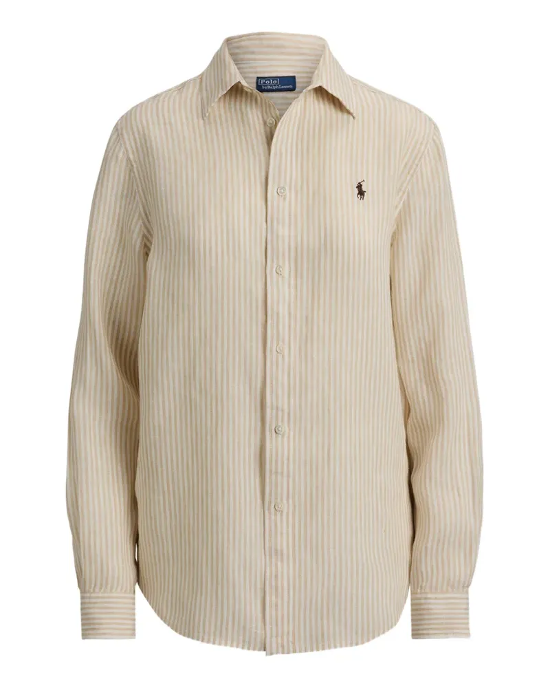 Ralph Lauren Classic fit striped linen shirt - Nude Nude
