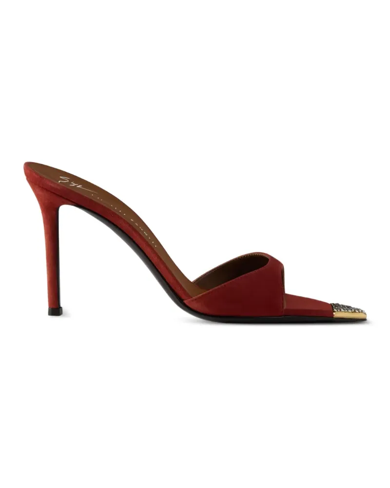 Giuseppe Zanotti Intriigo Jewelry mules 90 - Rot Rot