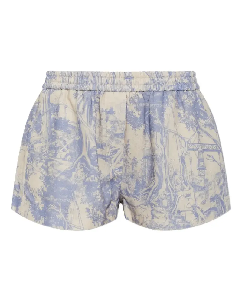 OFF-WHITE Tumble Shorts mit elastischem Bund - Nude Nude