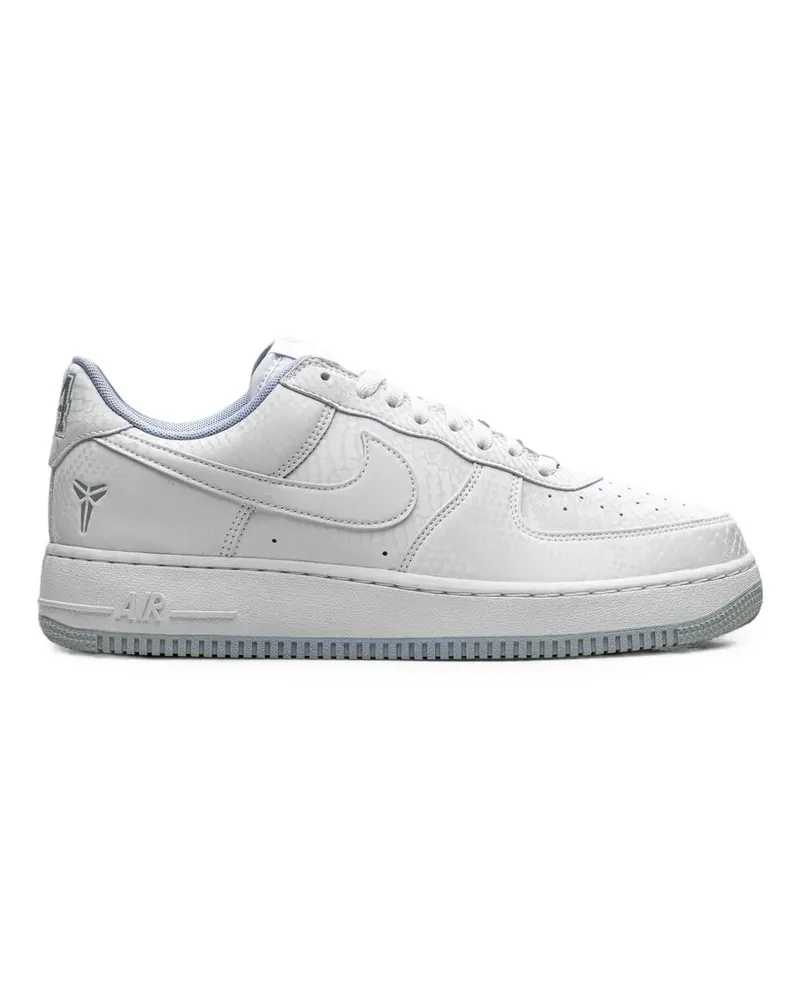 Nike x Kobe Bryant Air Force 1 Sneakers mit Schlangenleder-Effekt - Weiß Weiß
