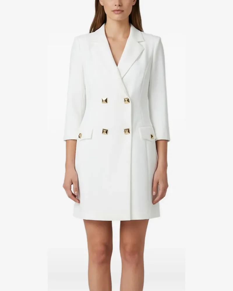 Elisabetta Franchi double-breasted mini dress - Weiß Weiß