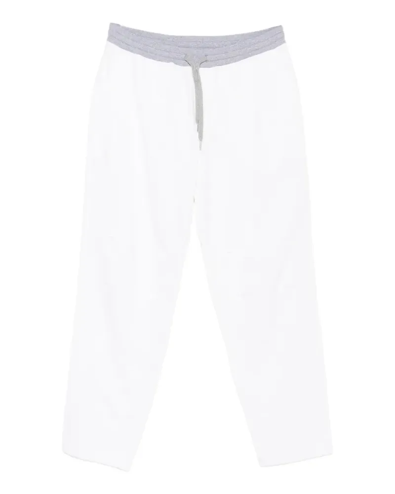 Brunello Cucinelli pocket drawstring track pants - Weiß Weiß