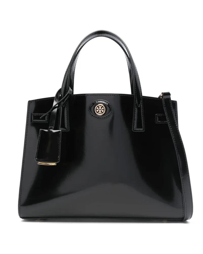 Tory Burch Kleine Robinson Spazzolato Tote Bag - Schwarz Schwarz